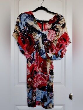 leifsdottir Anthropologie River Silk Floral-Print Dress Detail